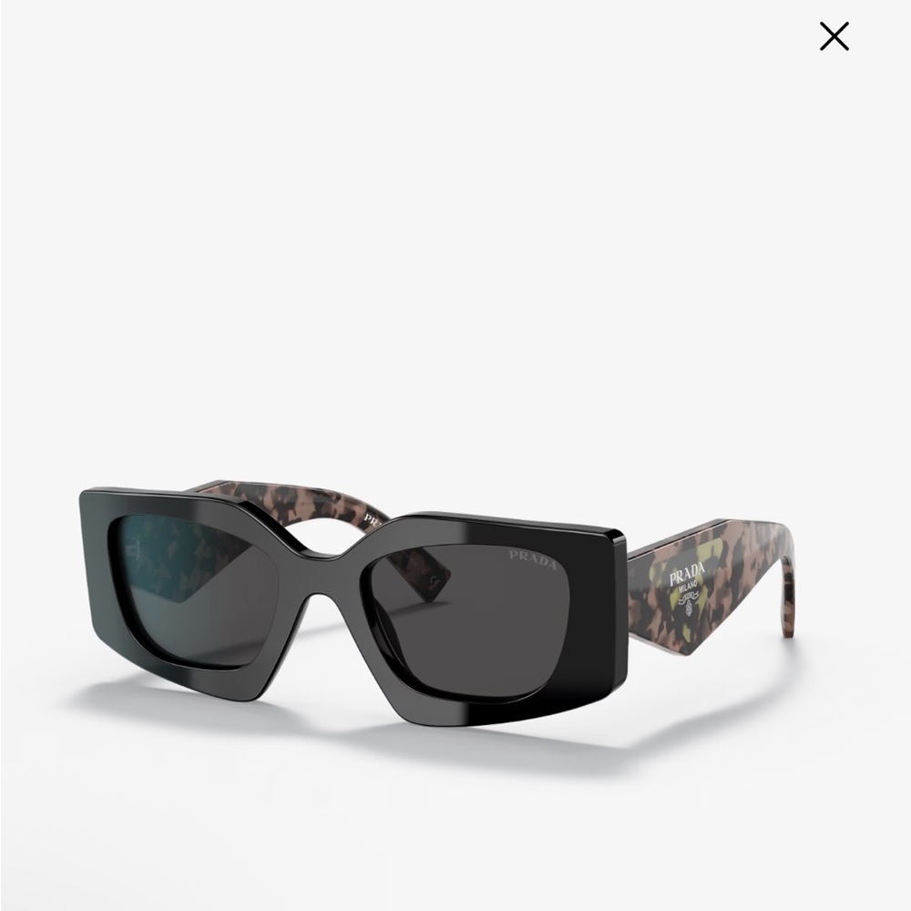 Prada Black and Brown Women's Sunglasses